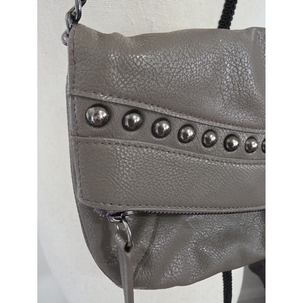 Rare BANANA REPUBLIC Studded Leather Clutch Purse CROSSBODY Chain Strap Bag VguC - Picture 5 of 14